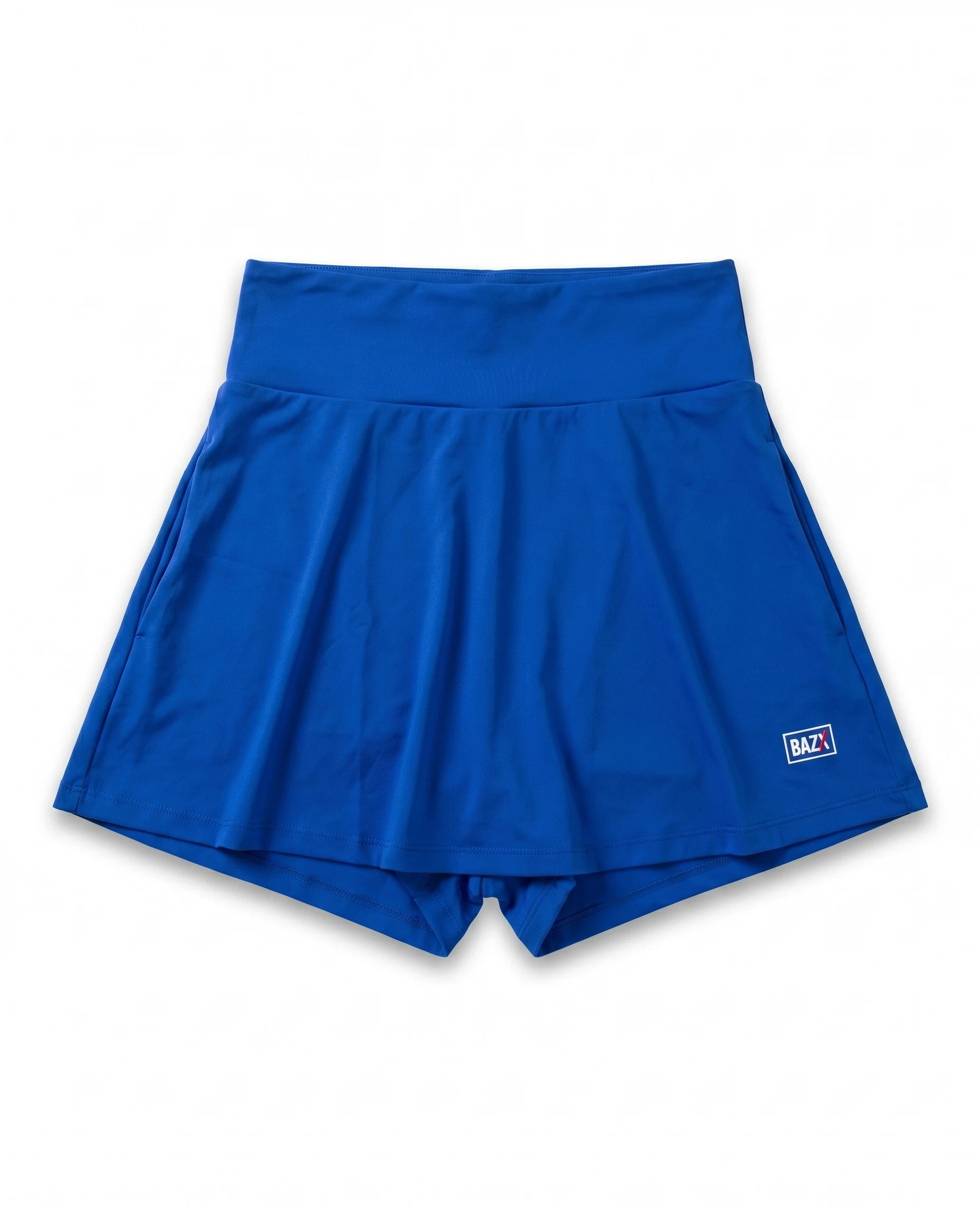 Saia-short Esportiva Feminina Azul BAZX — Frente