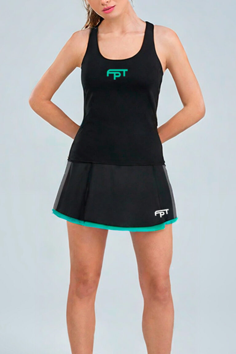 Feminina FPT PRETA SAIA + BLUSA